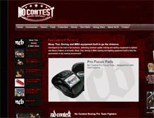 Tablet Screenshot of nocontestboxing.com